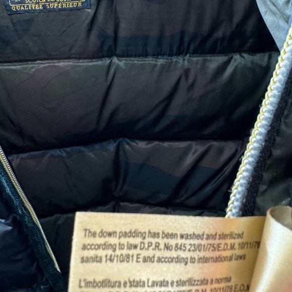 Scotch And Soda Puffer Down Jacket With Attached Hood Size Small - Picture 15 of 16